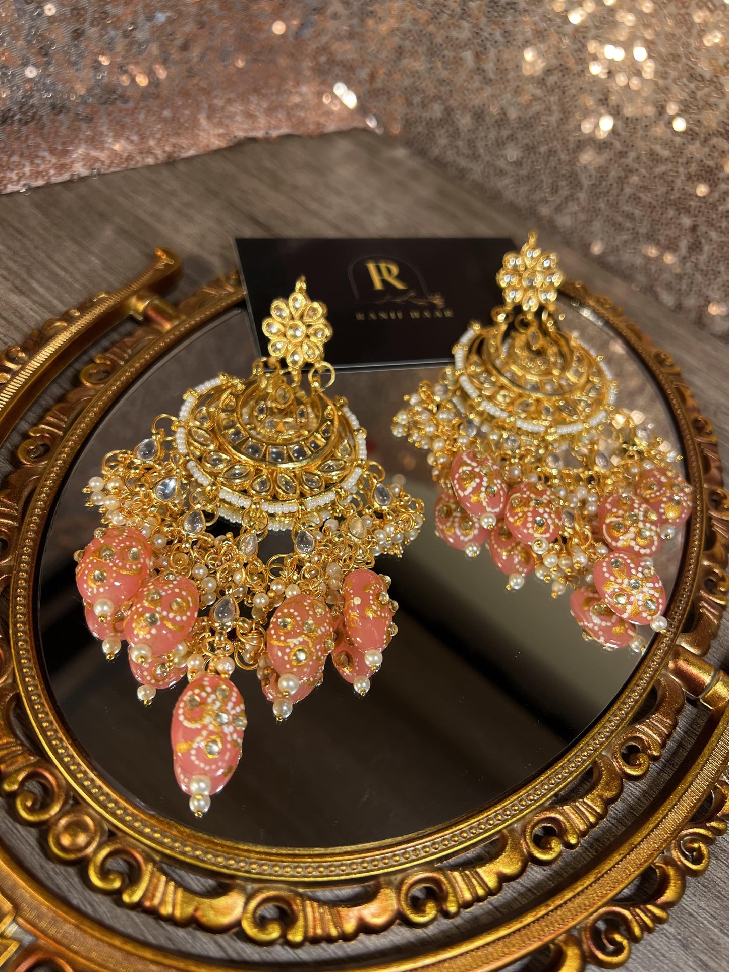 Natasha Jhumka (Baby Pink )